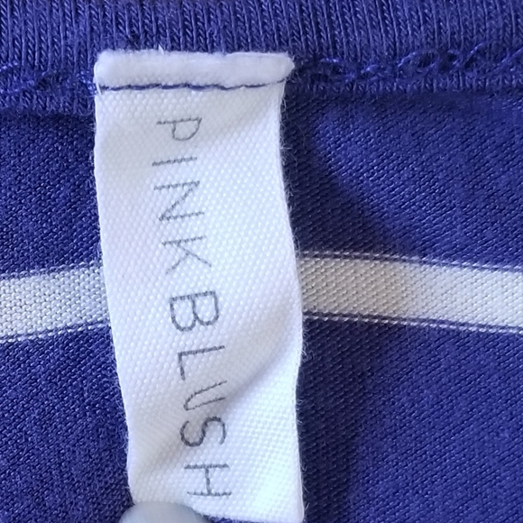 Pinkblush Navy and White Striped Top - Picture 5 of 5